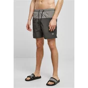 Mens Block Swimsuit Grey/Asphalt