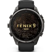 Garmin Fenix 9 Pro inReach 47mm Carbon Gray DCL Titanium Case with Band Graphite ČRNA