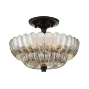 Quoizel QZ-WHITECAP-SF-S - Plafonsko svetlo WHITECAP 3xE14/40W/230V, precnik 29,7 cm