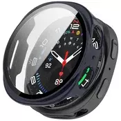 Ovitek z zaščito zaslona Techsuit Defense360 Pro za Samsung Galaxy Watch8 (40mm) - temno moder
