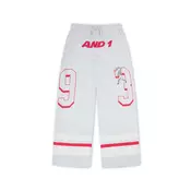 AND1 Hlače svetlo siva/rdeča/bela