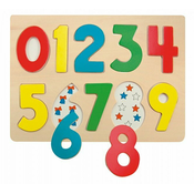 Woody Puzzle na ploci Brojevi s bubamarama.
