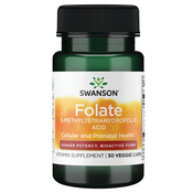 Swanson – Folian Quatrefolic 800 mcg, 30 kapsul