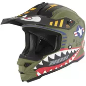 NOX N761 Fly Fighter djecja motokros kaciga kaki-višebojna