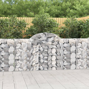 Greatstore Obokane gabion košare 18kosov 200x30x100/120cm pocinkano železo