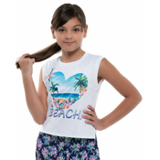 Majica kratkih rukava za djevojcice Lucky in Love Novelty Print Aloha Tank Girls - multi