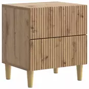 vidaXL Nočna omarica Artisan hrast 43 x 34,5 x 48 cm Inženirski les