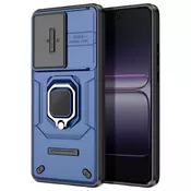AVIZAR Ovitek za OnePlus Nord CE5 z obročkom in drsnim pokrovom za kamero, Modra, (5000190136)