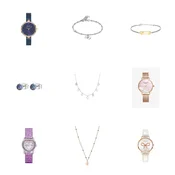 2. PAKET - Brendirane ure in nakit, 9 izdelkov