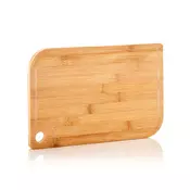 Klarstein Batvik, bambusova deska za rezanje, 40 × 1,5 × 29 cm (Š × V × G), nožem prijazna, lovilec tekočin (BW-10029-004)