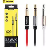Audio kabl AUX L100 (3.5mm jack M/M) crni 1m, REMAX
