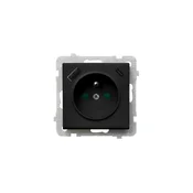 Ospel - Kucna uticnica bez okvira 230V + 1xUSB-A + 1xUSB-C SONATA crna