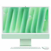 24-incni iMac M4 sa 4,5K Retina displejom, 8-jezgarnim CPU-om, 8-jezgarnim GPU-om, 16GB objedinjene memorije i 256GB SSD - Green
