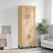 Greatstore Visoka komoda sonoma hrast 69,5x34x180 cm inženirski les