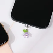 Privezak za telefon Lightning Pluggy cvet, Providni