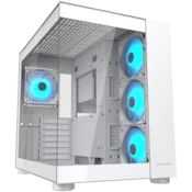 shumee Ohišje za računalnik COUGAR FV150 RGB, srednje velik stolp, belo