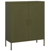 Ormaric za pohranu maslinasto zeleni 80 x 35 x 101,5 cm celicni