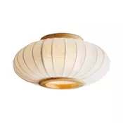 Halo Design 749362 - Plafonjera BALLOON 1xE27/40W/230V precnik 40 cm hrast/bela