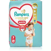 Pampers Premium Care Pants Size 7 hlačne plenice za enkratno uporabo 15+ kg 40 kos