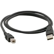 C-Tech USB A-B kabel 3m 2.0, črn