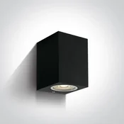 ZIDNA SVJETILJKA GU10/7W IP65 CRNA 100x77x77mm