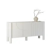 Omarica Burleson 352 Bela, 80x160x47cm, Iverna plošča, MDF plošča