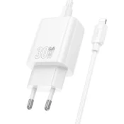 hoco. Punjac kucni sa type C - Lightning kabelom, PD30W, QC3.0 - N63 Gentle type C-Lightning