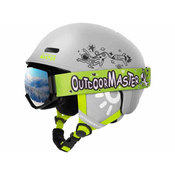 OUTDOOR MASTER smučarska čelada Reindeer kids, siva, S = 51-54 cm