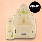 trixie otroški nahrbtnik small + steklenička 350 ml mrs. unicorn