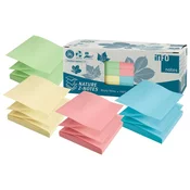 Blok samoljepljiv Z 75x75mm 12x100L Nature Global Notes 5644-88box sortirano