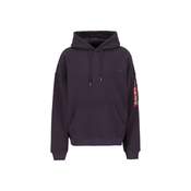 ALPHA INDUSTRIES Majica Alpha Essentials RL sliva/rdeča/bela