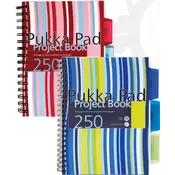Pukka Pad Project knjiga A5, spiralna bilježnica s linijama, 250 stranica A15555021