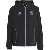 ADIDAS PERFORMANCE Sportska jakna Manchester United Tiro 25 Competition ljubicasta / crna