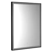 CORNA LED-Mirror 60x80cm, Touch Sensor, dimmable, black matt - 60x80x3,5 cm - Aqualine - 24 - Aluminij - Pravokotnik - 600 - 800 - IP44 - 2160 - 30 - Illuminated mirrors - 14