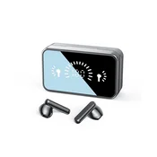 INF Brezžične Bluetooth 5.3 slušalke Black Mirror z NFC, HiFi zvokom in digitalnim zaslonom, (5000090753)