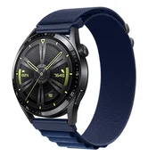 BStrap Nylon Loop pašček za Xiaomi Amazfit GTR 42mm, navy blue