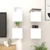 Zidni TV ormarici 4 kom bijeli 30,5 x 30 x 30 cm
