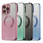 Maska za iPhone 16 Mag Case Electroplated roze