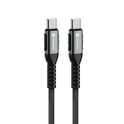 FORCELL F-ENERGY C263 Kabel tipa C na tip C QC4.0 PD 5A 240W Cafule 3m crna