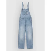 Carhartt WIP Bib Overall Straight Denim Dungarees blue burst washed