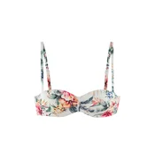 LASCANA Bikini zgornji del kremna/temno zelena/oranžna/roza