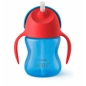 philips avent® bocica sa slamkom i ruckom straw cup blue 200ml