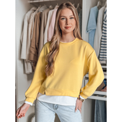 Bluza damska oversize LUZZIO żółta Dstreet