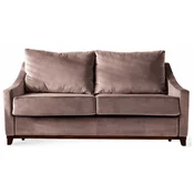 Casa Padrino luxury neoclassic sofa old pink/dark brown high gloss 179 x 101 x H. 97 cm - Living room sofa with sleeping function - Living room furniture - Luxury furniture - Neoclassic furniture