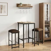 vidaXL Barski stol 2 pcs Taupe 40 x 32 x 74 cm Inženirski les