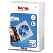 Hama DVD Jewel Case, Slim 10, transparent