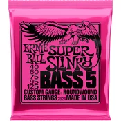 Ernie Ball 2824 Super Slinky Strune za 5 strunsko bas kitaro (Kot novo)