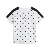 PUMA T7 Polka Dots Slim Tee Women, Clothing, White, L