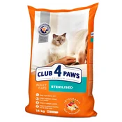 shumee Club 4 Paws Premium hrana za odrasle mačke, sterilizirane s piščancem, 14 kg