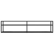 TV ormaric boja crnog mramora 180x40x40,5 cm od kaljenog stakla